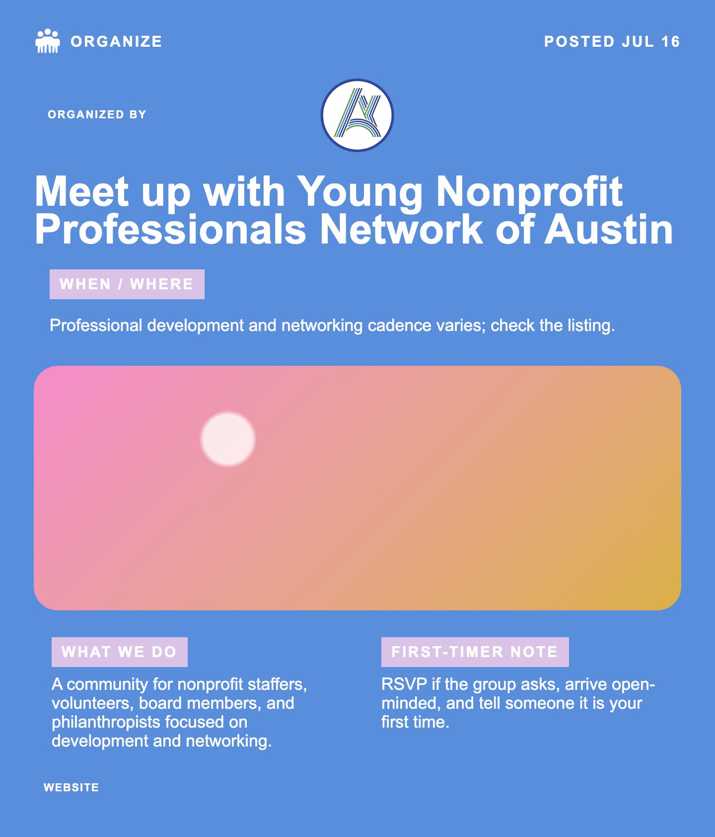 Meet up with Young Nonprofit Professionals Network of Austin